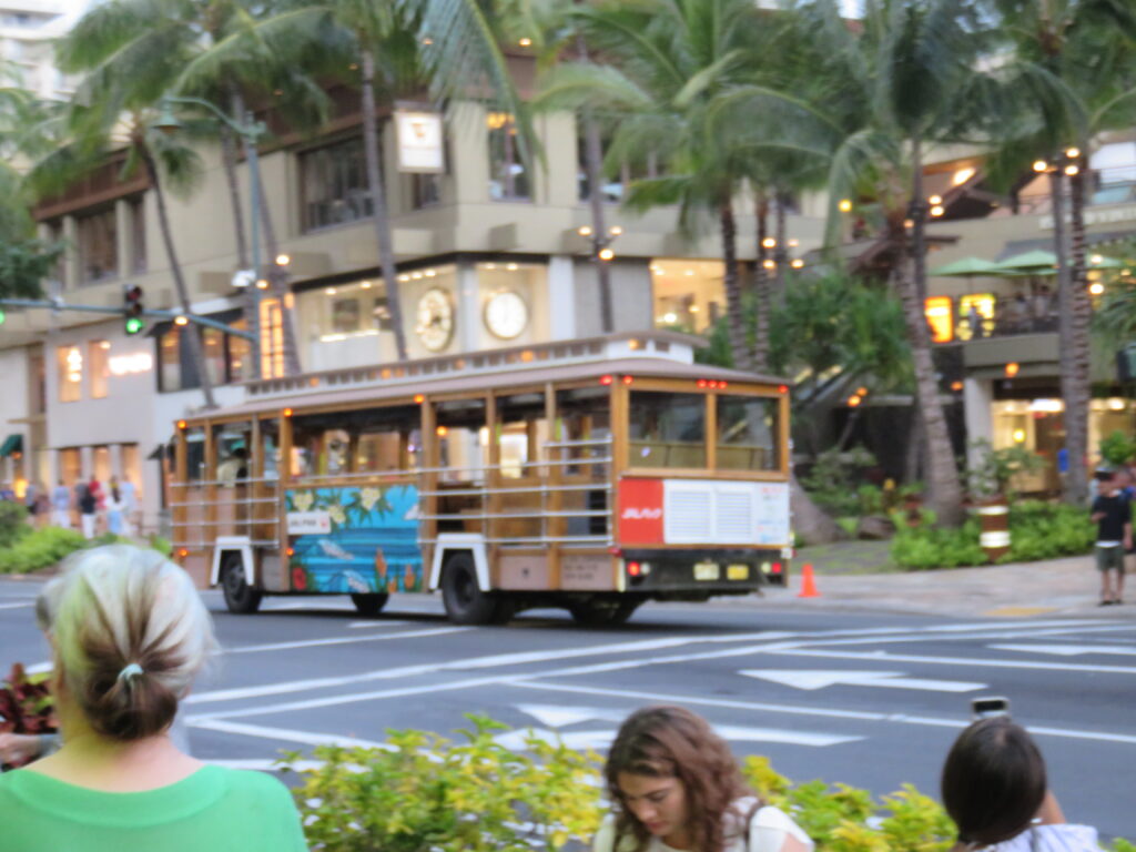 Trolley in Waikiki