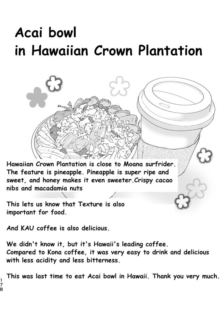 Acai bowl in Hawaiian Crown Plantation